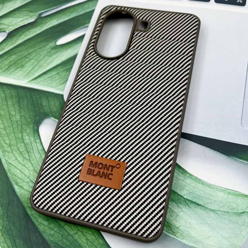 قاب گوشی Poco X7 Pro شیائومی Mont Blanc چرم بالشتی اورجینال اسپرت طرح کربن تیتانیوم کد 96043 - Image 2