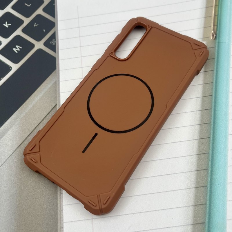 قاب گوشی Galaxy A30S / Galaxy A50S / Galaxy A50 سامسونگ Shield Case ضد ضربه سیلیکونی ایربگ دار طرح مگ سیف Magsafe صحرایی کد 99008 - Image 2