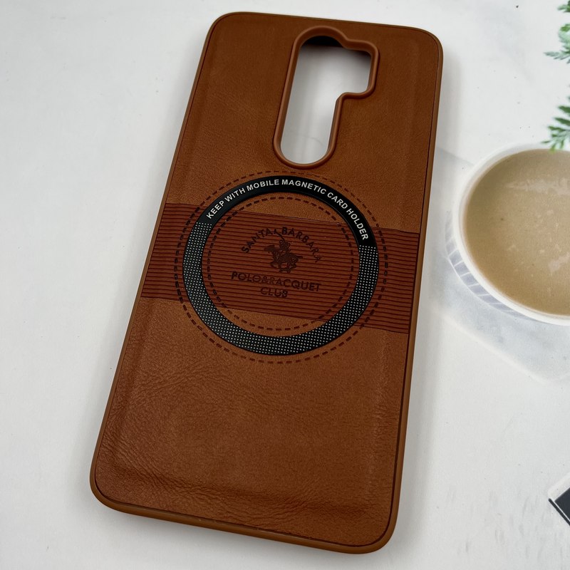 قاب گوشی Redmi Note 8 Pro شیائومی چرم کلاسیک Polo Santa Barbara پولو مگ سیف Magsafe اورجینال عسلی کد 160178 - Image 2