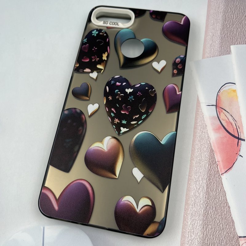 قاب گوشی Y9 2018 هوآوی SO COOL ایربگ دار اورجینال دور سیلیکونی طرح قلب کد 227725 - Image 2
