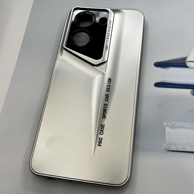 قاب گوشی Redmi A5 / Poco C71 شیائومی Sport Design برجسته متالیک محافظ لنز دار بژ کد 254981 - Image 2