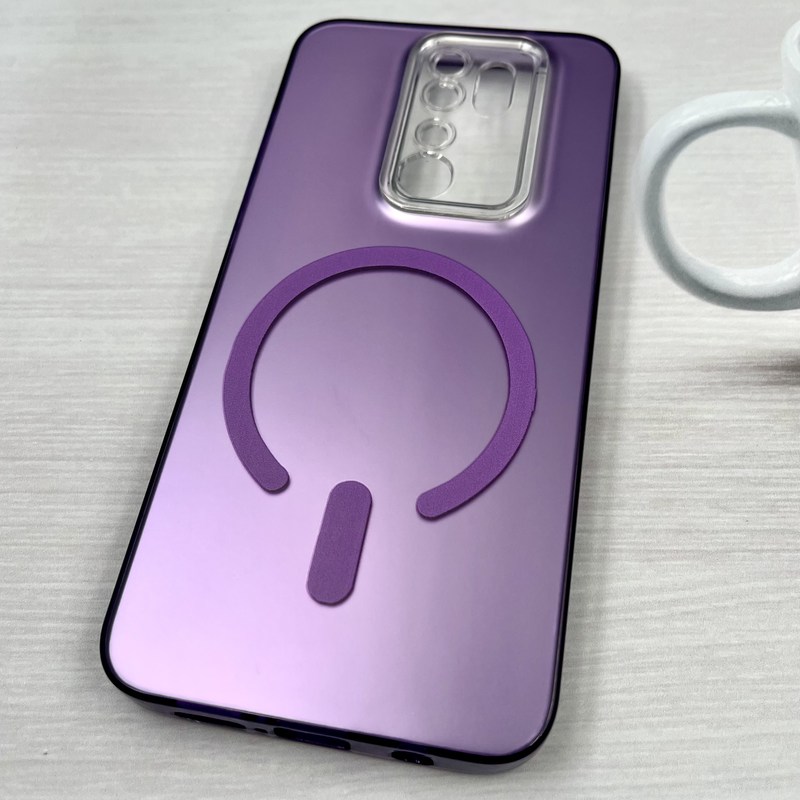 قاب گوشی Redmi Note 8 Pro شیائومی So Cool اورجینال طرح مگ سیف Magsafe اسپرت بنفش محافظ لنز دار کد 31403 - Image 2