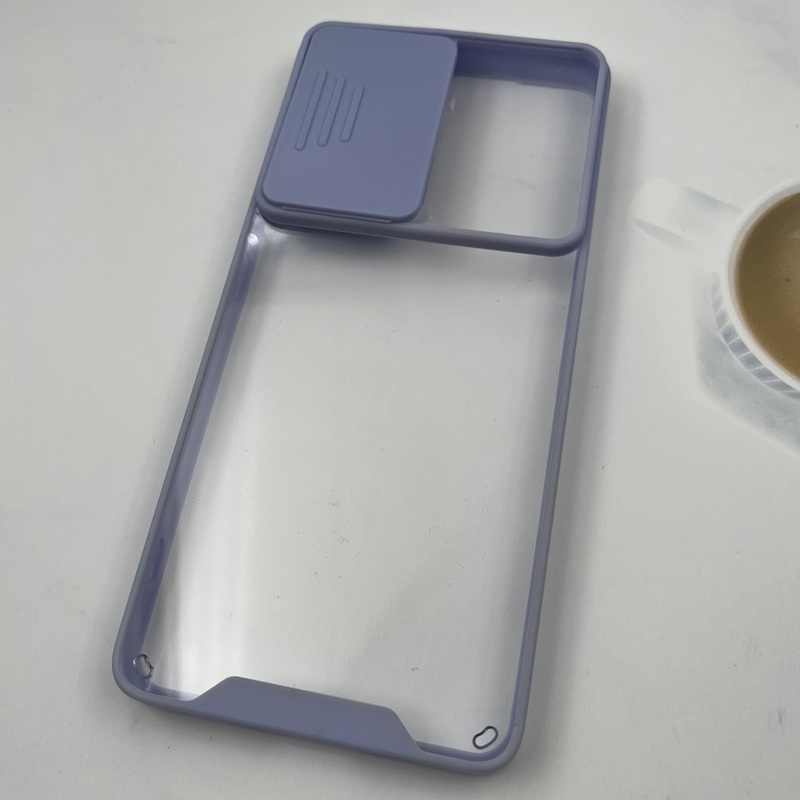قاب گوشی Galaxy S21 Ultra سامسونگ شفاف ضد ضربه ایربگ دار محافظ لنز دار کشویی یاسی کد 494377 - Image 2