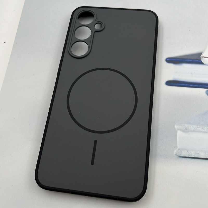 قاب گوشی Galaxy S23 FE سامسونگ سیلیکونی Soft Case پاستلی طرح مگ سیف Magsafe محافظ لنز دار تیتانیوم کد 52573 - Image 2