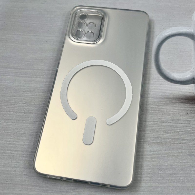 قاب گوشی Galaxy A51 سامسونگ So Cool اورجینال طرح مگ سیف Magsafe اسپرت نقره ای محافظ لنز دار کد 53226 - Image 2