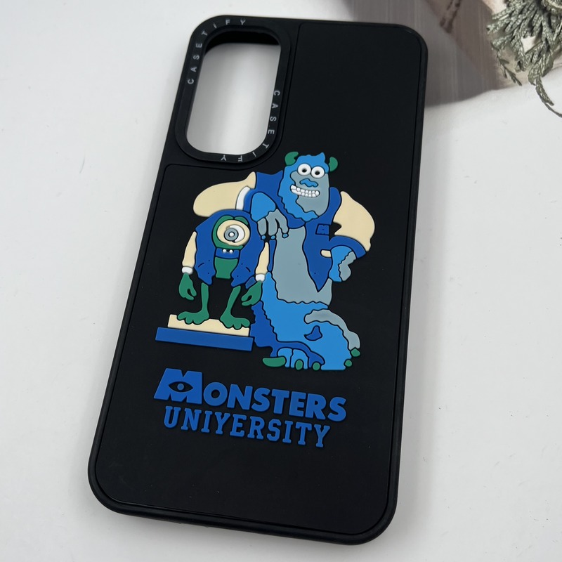 قاب گوشی Galaxy S23 FE سامسونگ سیلیکونی CASETIFY طرح برجسته مایک و سالیوان مشکی کد 604507 - Image 2