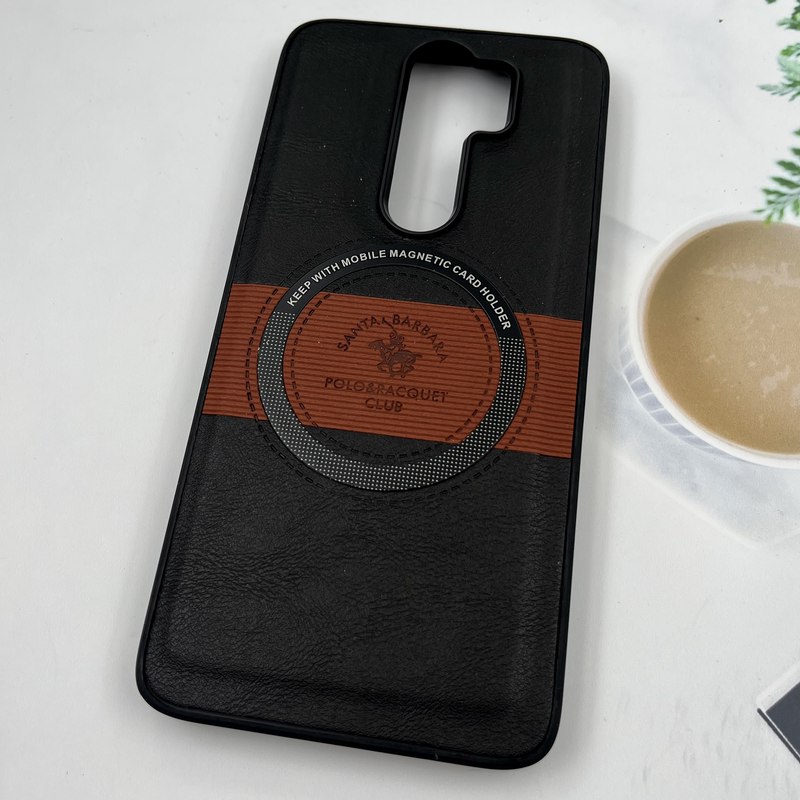 قاب گوشی Redmi Note 8 Pro شیائومی چرم کلاسیک Polo Santa Barbara پولو مگ سیف Magsafe اورجینال مشکی کد 620999 - Image 2