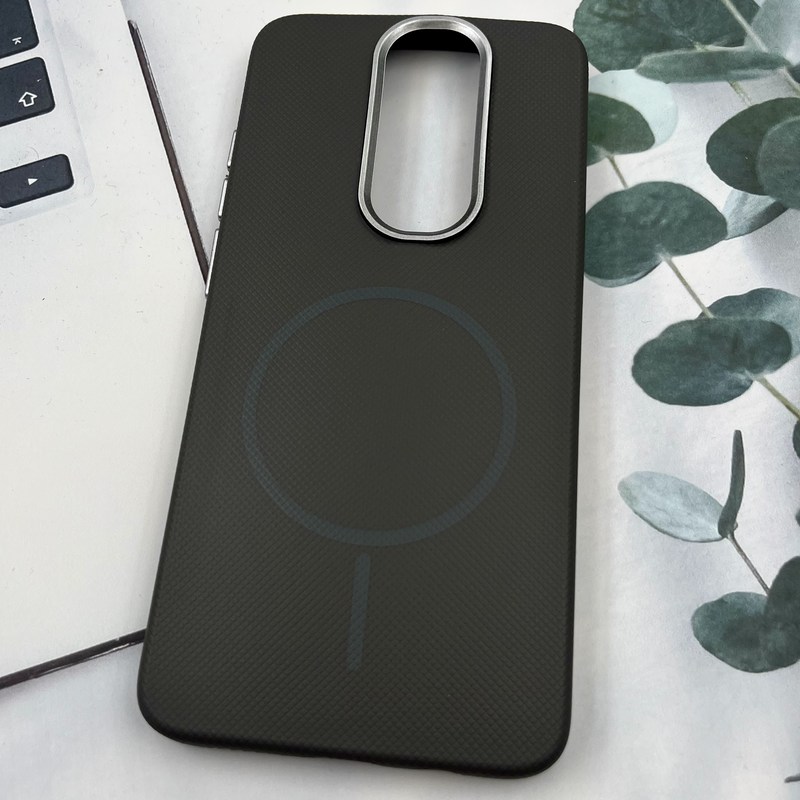 قاب گوشی Redmi Note 8 Pro شیائومی Silicon Case سیلیکونی طرح مگ سیف Magsafe لنز کروم سوزنی تیتانیوم کد 63407 - Image 2
