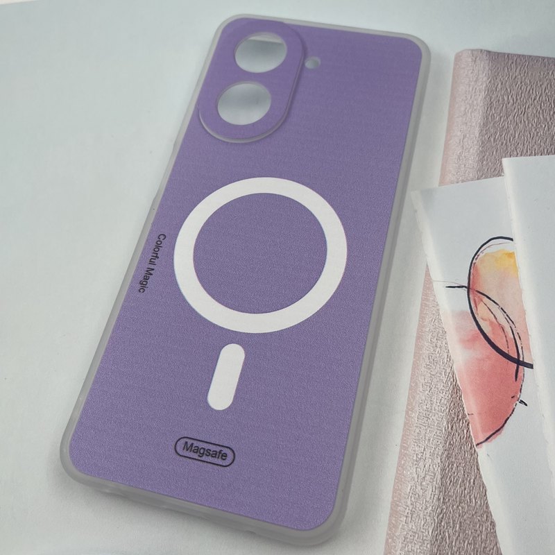 قاب گوشی Redmi A5 / Poco C71 شیائومی Colorfull Case سیلیکونی طرح مگ سیف Magsafe محافظ لنز دار یاسی کد 642451 - Image 2