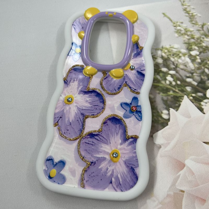 قاب گوشی Redmi Note 8 Pro شیائومی سیلیکونی Flower Case طرح گل نگین برجسته ایربگ دار کد 684438 - Image 2