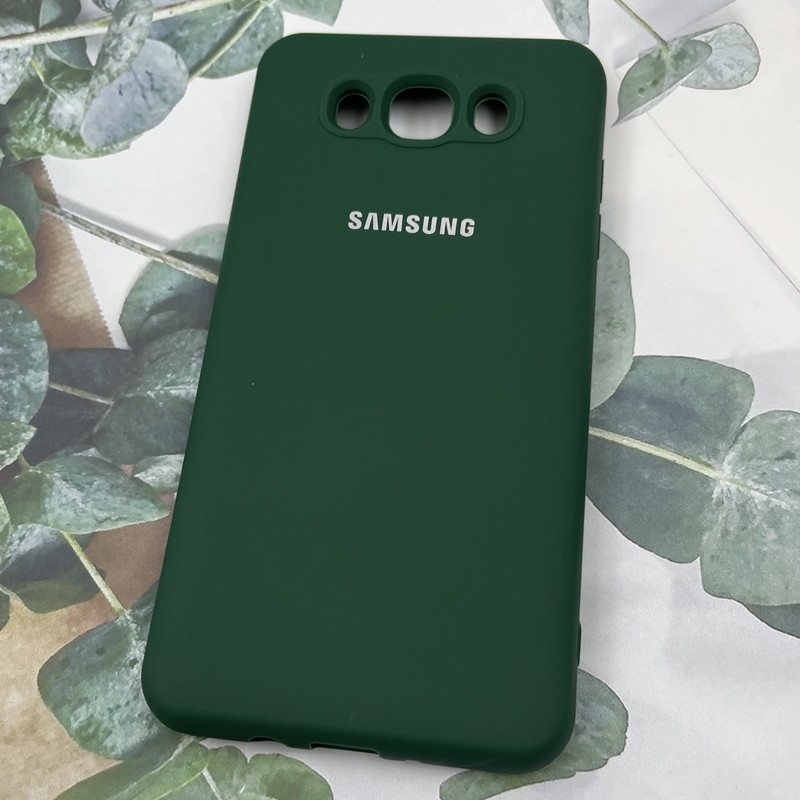 قاب گوشی (Galaxy J7 2016 (J710 سامسونگ سیلیکونی های کپی محافظ لنز دار سبز کد 705046 - Image 2