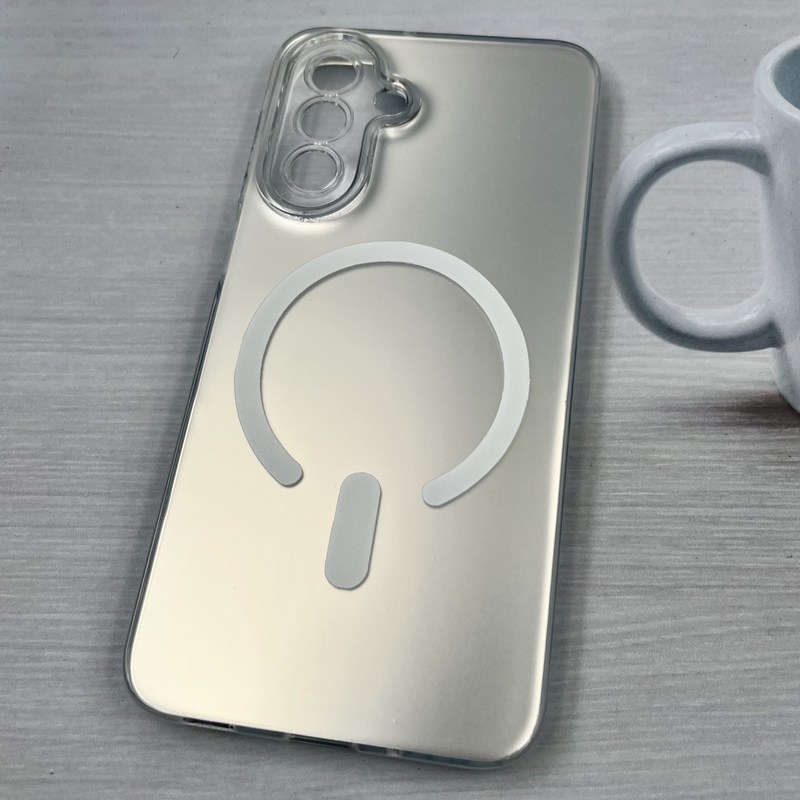 قاب گوشی Galaxy A17 سامسونگ So Cool اورجینال طرح مگ سیف Magsafe اسپرت نقره ای محافظ لنز دار کد 72686 - Image 2