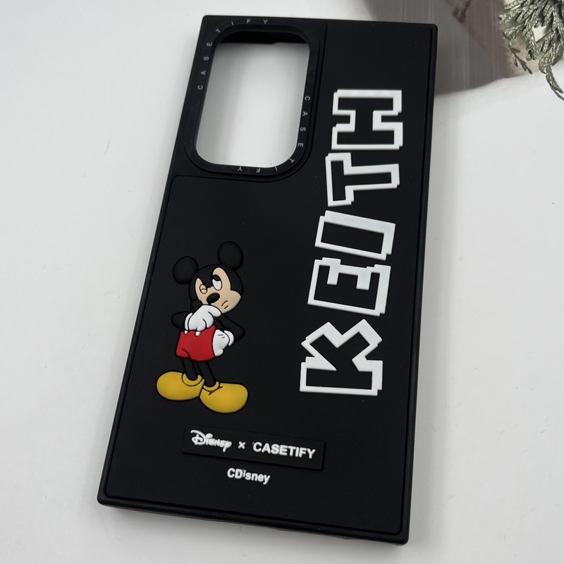 قاب گوشی Galaxy S24 Ultra سامسونگ سیلیکونی CASETIFY طرح برجسته میکی موس مشکی کد 847522 - Image 2