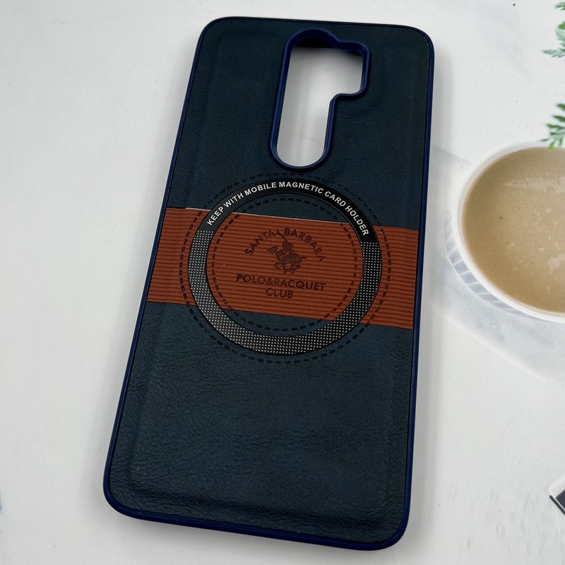 قاب گوشی Redmi Note 8 Pro شیائومی چرم کلاسیک Polo Santa Barbara پولو مگ سیف Magsafe اورجینال سرمه ای کد 855701 - Image 2