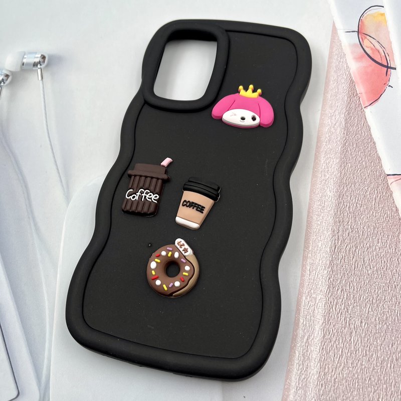 قاب گوشی Galaxy A73 سامسونگ عروسکی خمیری برجسته ایربگ دار ضد ضربه مشکی کد 167202 - Image 2