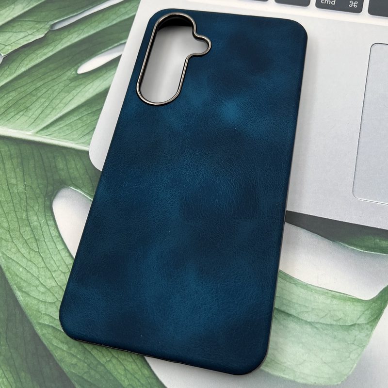 قاب گوشی Galaxy S24 FE سامسونگ چرمی داخل پاچه ای Polo Santa Barbara اورجینال کلاسیک لنز Metal سرمه ای کد 553735 - Image 2