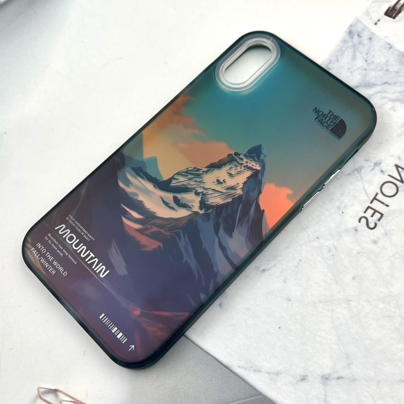 قاب گوشی iPhone X / iPhone XS آیفون Discolor Case اسپرت ضد ضربه محافظ لنز برجسته طرح Mountain کد 66188 - Image 2