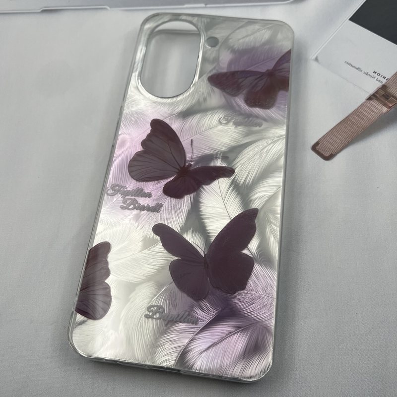 قاب گوشی Redmi A5 / Poco C71 شیائومی Penna Case پر نقره ای اکلیلی لاکچری اسپرت طرح پروانه کد 704730 - Image 2