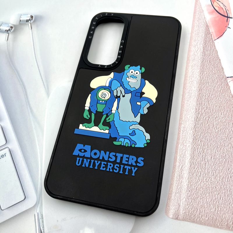 قاب گوشی Galaxy A35 / A55 سامسونگ سیلیکونی CASETIFY طرح برجسته مایک و سالیوان مشکی کد 827245 - Image 2