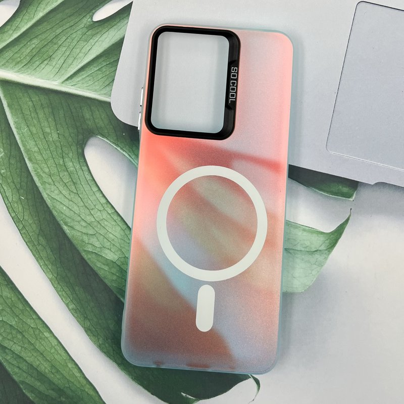 قاب گوشی Redmi A5 / Poco C71 شیائومی So Cool اورجینال طرح مگ سیف Magsafe دکمه Silver هولوگرامی کد 86495 - Image 2