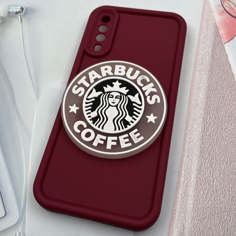 قاب گوشی Galaxy A30S / Galaxy A50S / Galaxy A50 سامسونگ Cute Case عروسکی برجسته چراغدار ضد ضربه زرشکی کد 87284 - Image 2