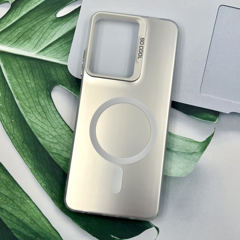 قاب گوشی Redmi A5 / Poco C71 شیائومی So Cool اورجینال طرح مگ سیف Magsafe دکمه Silver نقره ای کد 91236 - Image 2