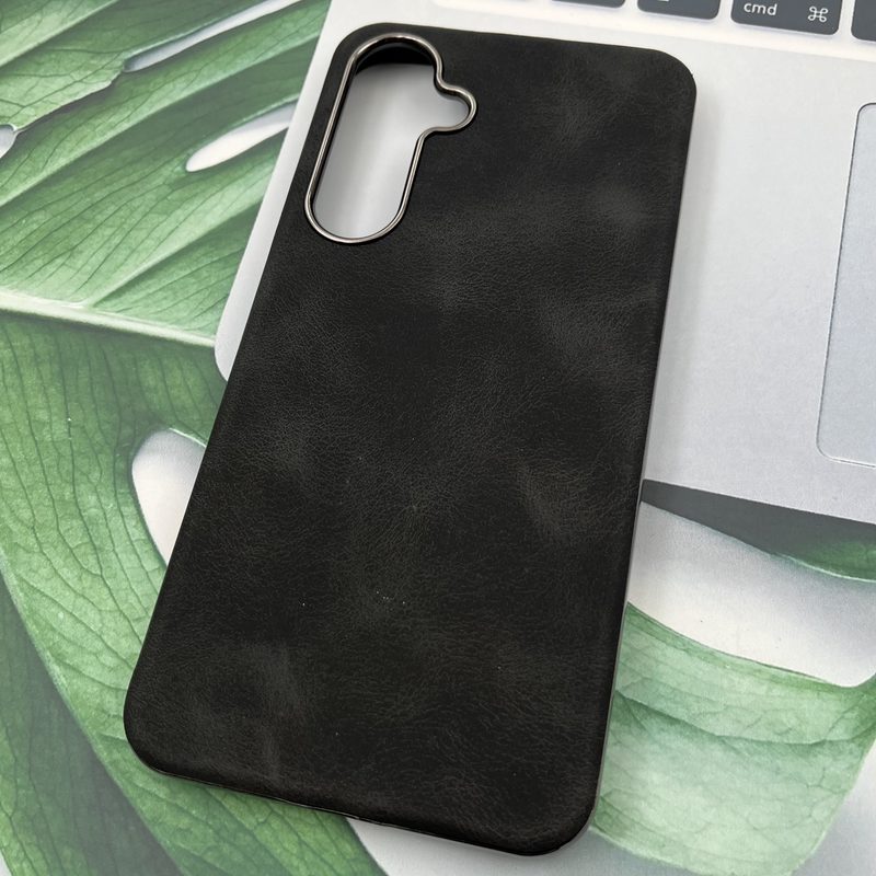 قاب گوشی Galaxy S24 FE سامسونگ چرمی داخل پاچه ای Polo Santa Barbara اورجینال کلاسیک لنز Metal مشکی کد 928622 - Image 2