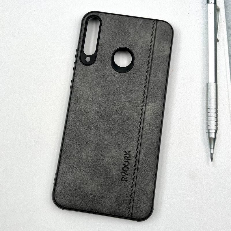 قاب گوشی Huawei Y7P هوآوی چرمی طرح دوخت RYOURK کلاسیک ایربگ دار تیتانیوم کد 99082 - Image 2