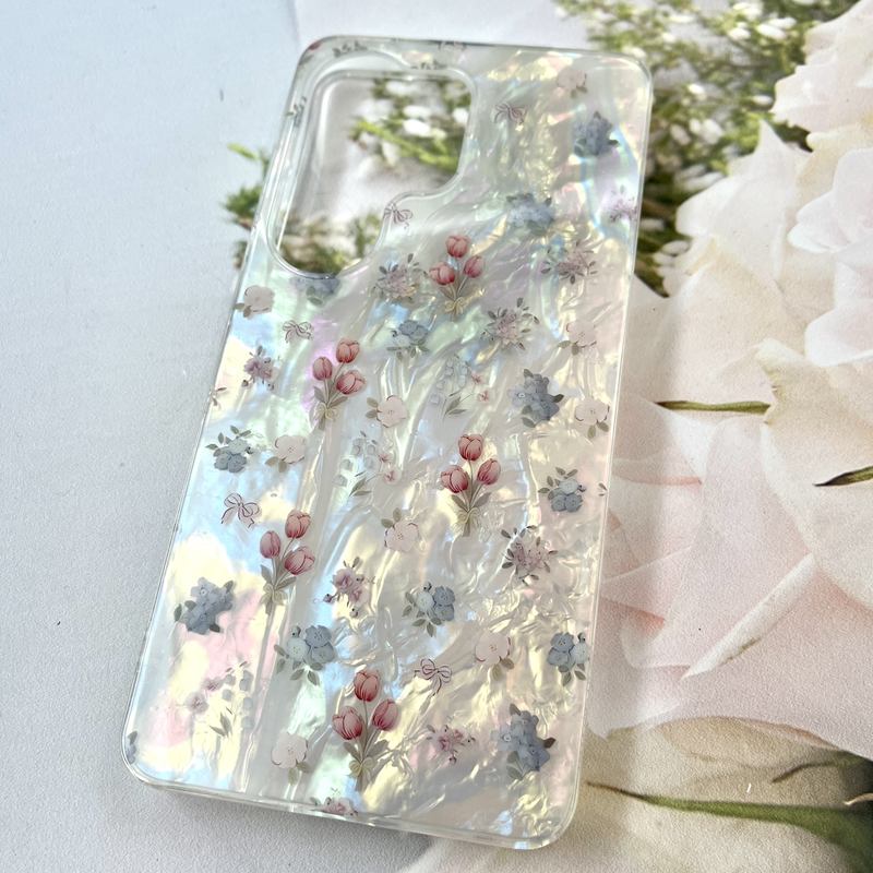 قاب گوشی Galaxy S26 Ultra سامسونگ iCe Case پینترستی طرح گل یخی ضد ضربه لنز برجسته کد 102092 - Image 2