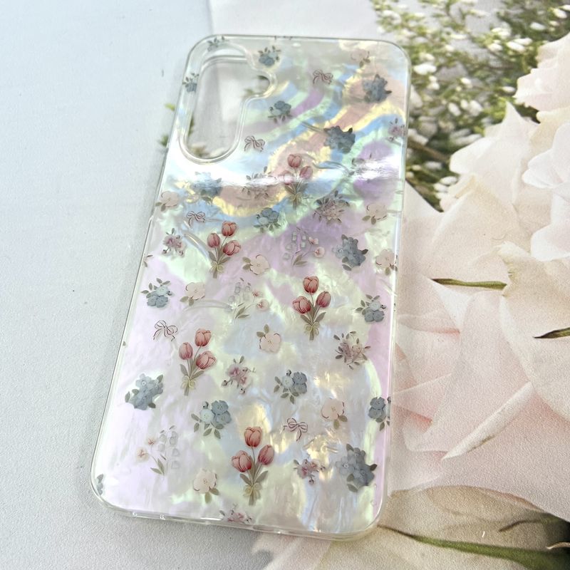 قاب گوشی Galaxy A16 سامسونگ iCe Case پینترستی طرح گل یخی ضد ضربه لنز برجسته کد 103549 - Image 2