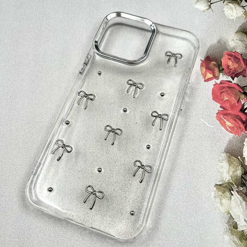 قاب گوشی iPhone 12 Pro Max آیفون Luxury Case سوپر شاین لنز Silver پاپیون کد 117261 - Image 2