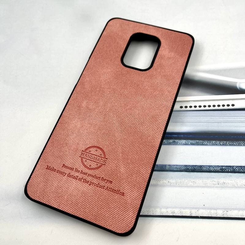 قاب گوشی Redmi Note 9S / Redmi Note 9 Pro شیائومی Cotton Case مخمل چرمی Hand Made کلاسیک گلبهی کد 128309 - Image 2