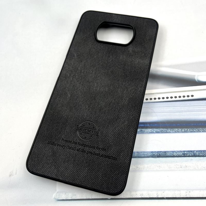قاب گوشی Poco X3 / Poco X3 NFC / Poco X3 Pro شیائومی Cotton Case مخمل چرمی Hand Made کلاسیک مشکی کد 156726 - Image 2