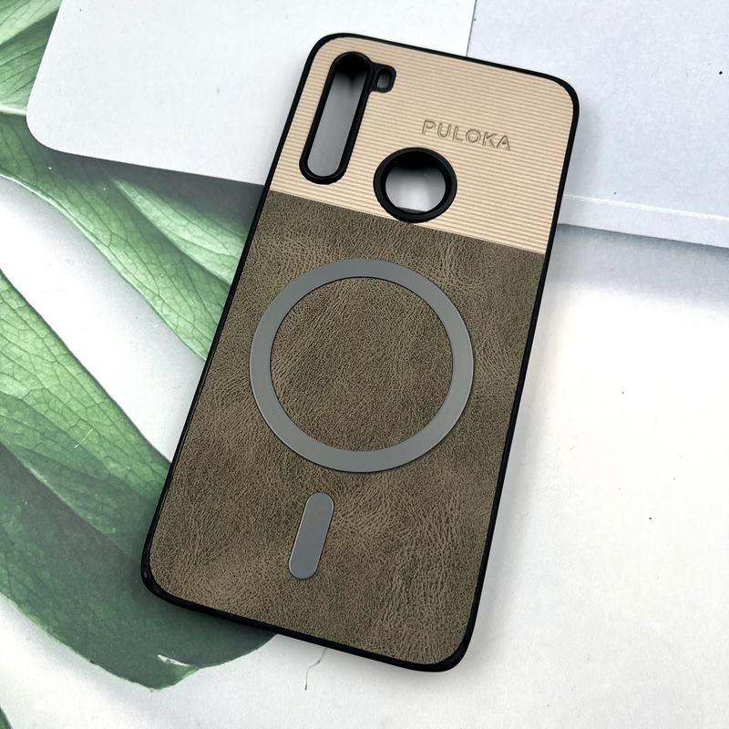 قاب گوشی Redmi Note 8 / Redmi Note 8 2021 شیائومی Leather Cover مگ سیف Magsafe اورجینال لوکس کلاسیک تیتانیوم کد 178378 - Image 2