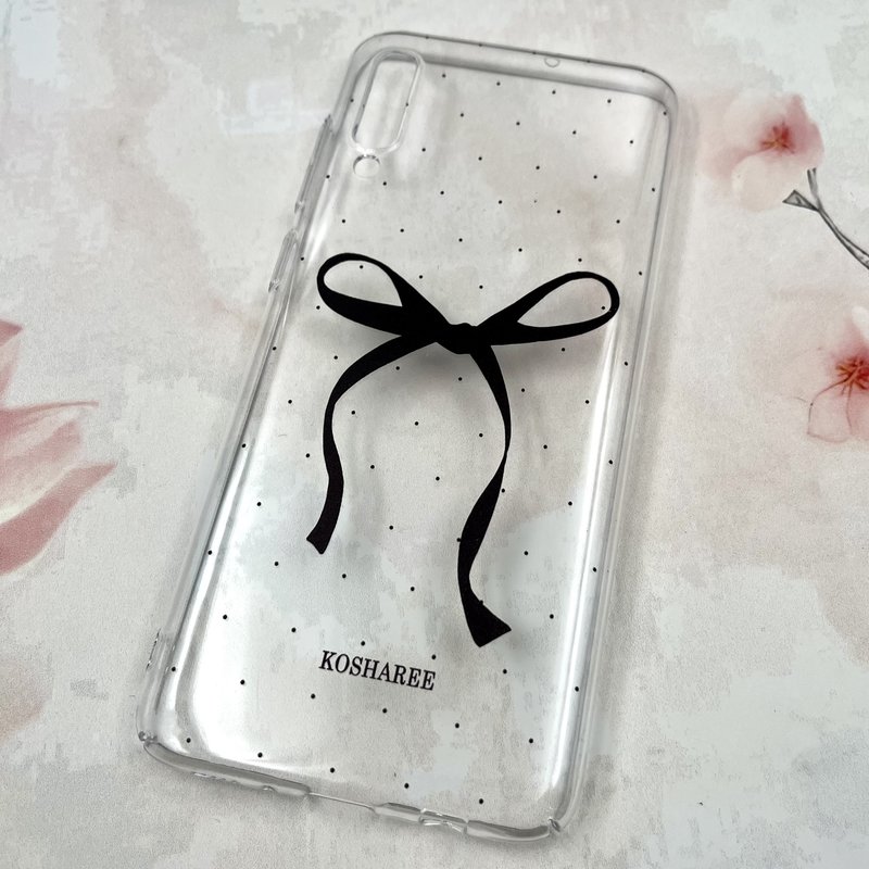 قاب گوشی Galaxy A70 / Galaxy A70S سامسونگ Art Case شفاف Slim طرح پاپیون مشکی کد 190928 - Image 2