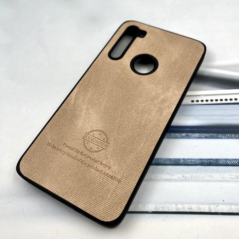 قاب گوشی Redmi Note 8 / Redmi Note 8 2021 شیائومی Cotton Case مخمل چرمی Hand Made کلاسیک کرم کد 195737 - Image 2