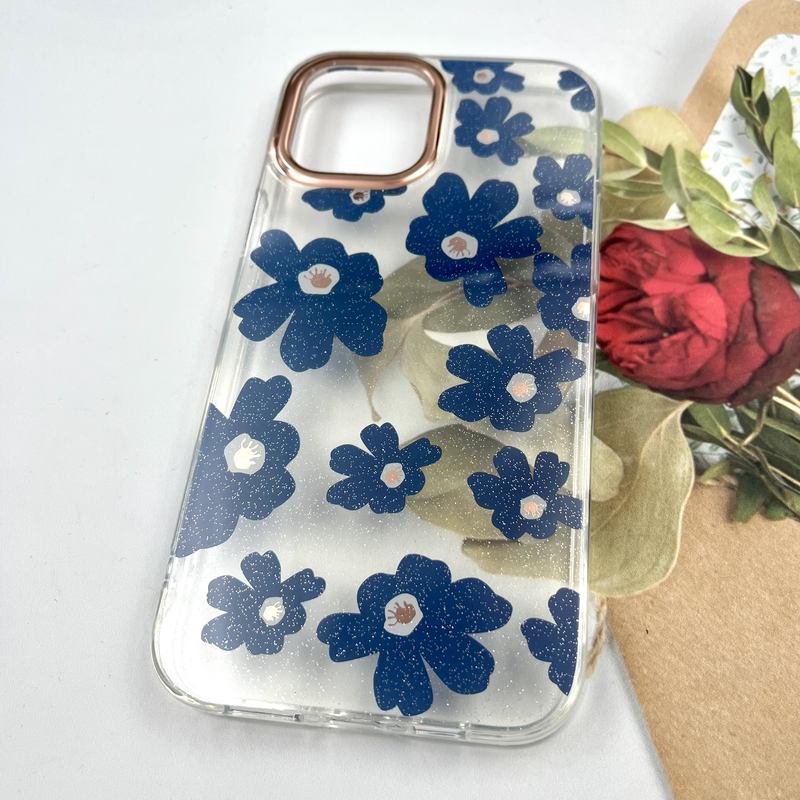 قاب گوشی iPhone 12 Pro Max آیفون Flower Case شفاف لوکس طرح گل لنز Copper کد 212980 - Image 2