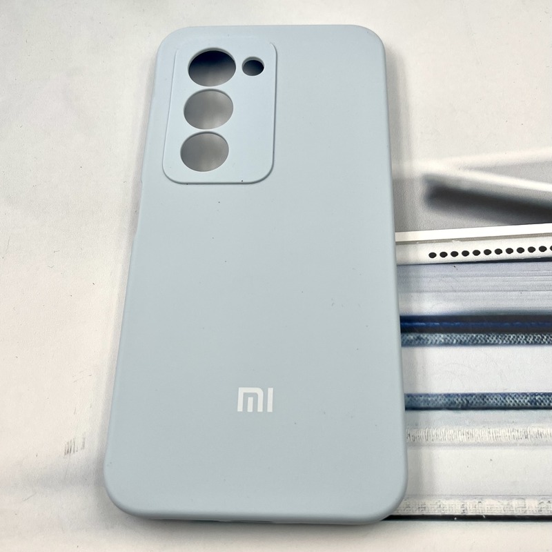 قاب گوشی Redmi 15 4G شیائومی سیلیکونی پاک کنی اورجینال داخل پارچه ای رنگ آبی آسمانی محافظ لنز دار کد 217256 - Image 2