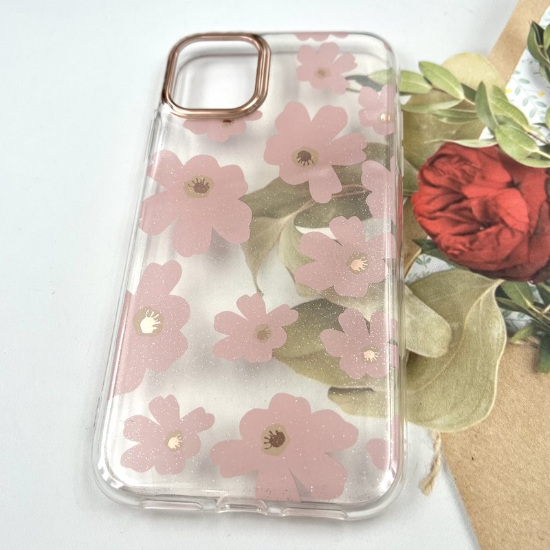 قاب گوشی iPhone 11 آیفون Flower Case شفاف لوکس طرح گل لنز Copper کد 219641 - Image 2