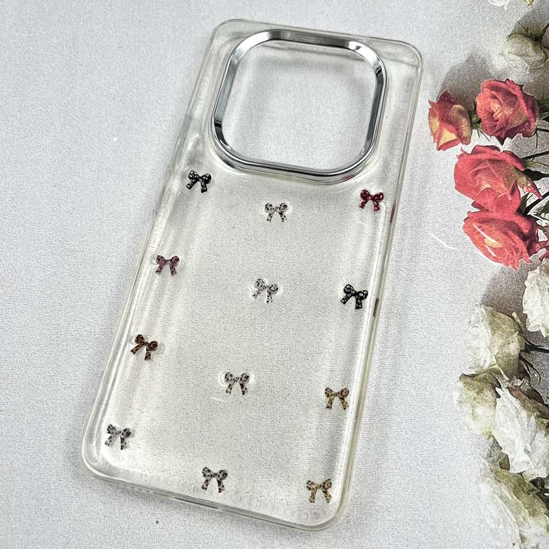 قاب گوشی Redmi Note 15 Pro 4G شیائومی Luxury Case سوپر شاین لنز Silver پاپیون رنگی کد 222582 - Image 2