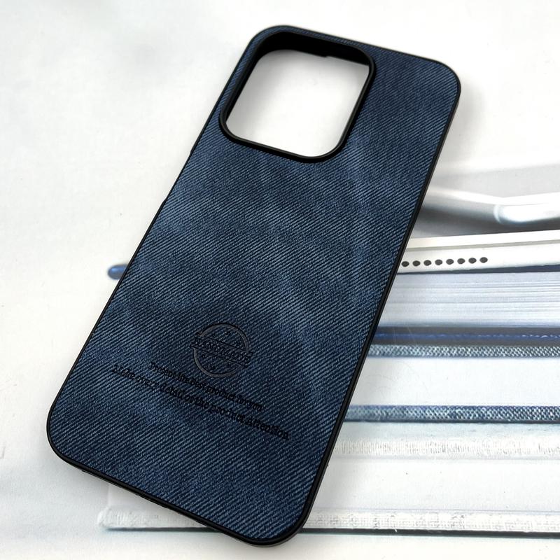 قاب گوشی Redmi 15C / Poco C85 شیائومی Cotton Case مخمل چرمی Hand Made کلاسیک سرمه ای کد 228013 - Image 2