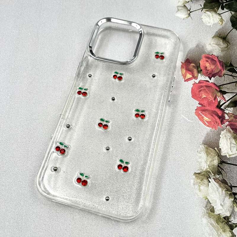 قاب گوشی iPhone 16 Pro Max آیفون Luxury Case سوپر شاین لنز Silver گیلاس کد 233892 - Image 2