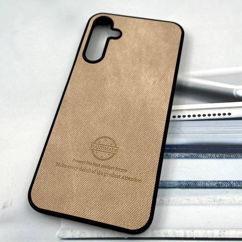 قاب گوشی Galaxy A15 سامسونگ Cotton Case مخمل چرمی Hand Made کلاسیک کرم کد 247606 - Image 2
