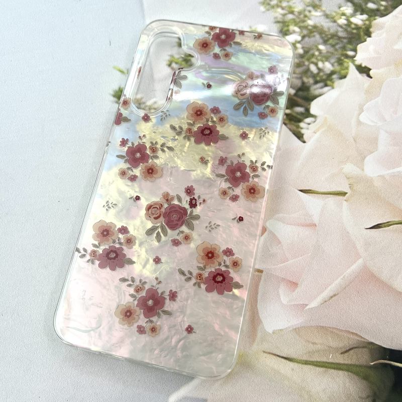 قاب گوشی Galaxy A16 سامسونگ iCe Case پینترستی طرح گل یخی ضد ضربه لنز برجسته کد 249155 - Image 2