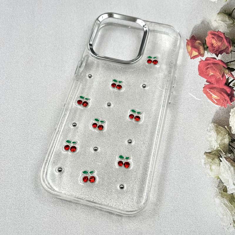 قاب گوشی iPhone 16 Pro آیفون Luxury Case سوپر شاین لنز Silver گیلاس کد 249693 - Image 2