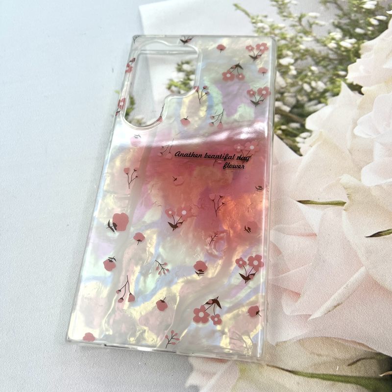قاب گوشی Galaxy S24 Ultra سامسونگ iCe Case پینترستی طرح گل یخی ضد ضربه لنز برجسته کد 250691 - Image 2