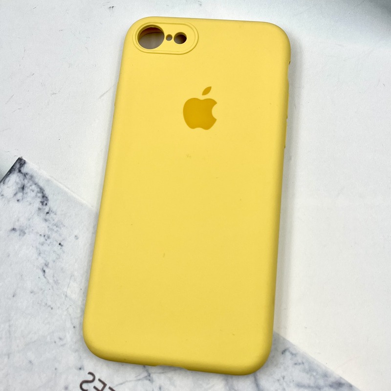 قاب گوشی iPhone 7 / iPhone 8 / iPhone SE 2020 / iPhone SE 2022 آیفون سیلیکونی پاک کنی اورجینال داخل پارچه ای محافظ لنز دار رنگ زرد کد 251139 - Image 2