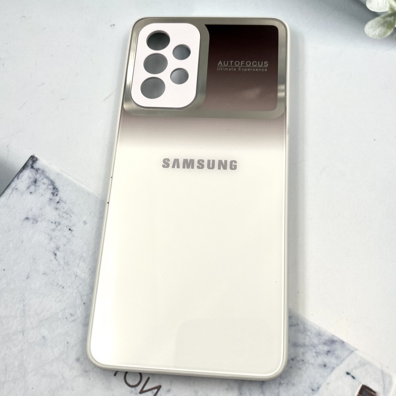قاب گوشی Galaxy A52 / Galaxy A52S سامسونگ PVD دور سیلیکونی Auto Focus محافظ لنز دار سفید کد 259643 - Image 2