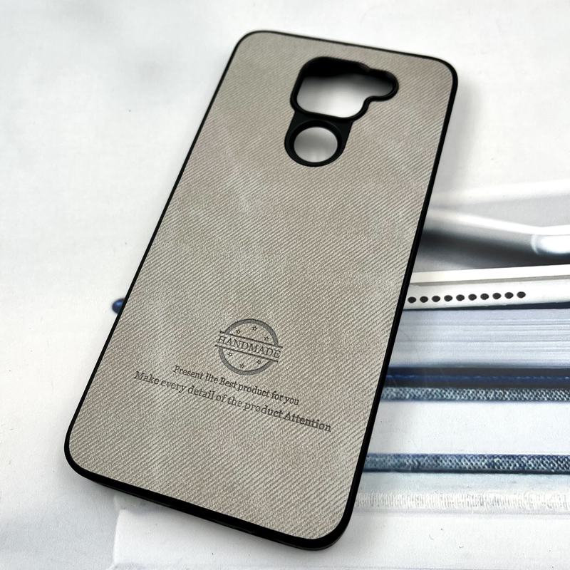 قاب گوشی Redmi Note 9 / Redmi 10X شیائومی Cotton Case مخمل چرمی Hand Made کلاسیک طوسی کد 263728 - Image 2