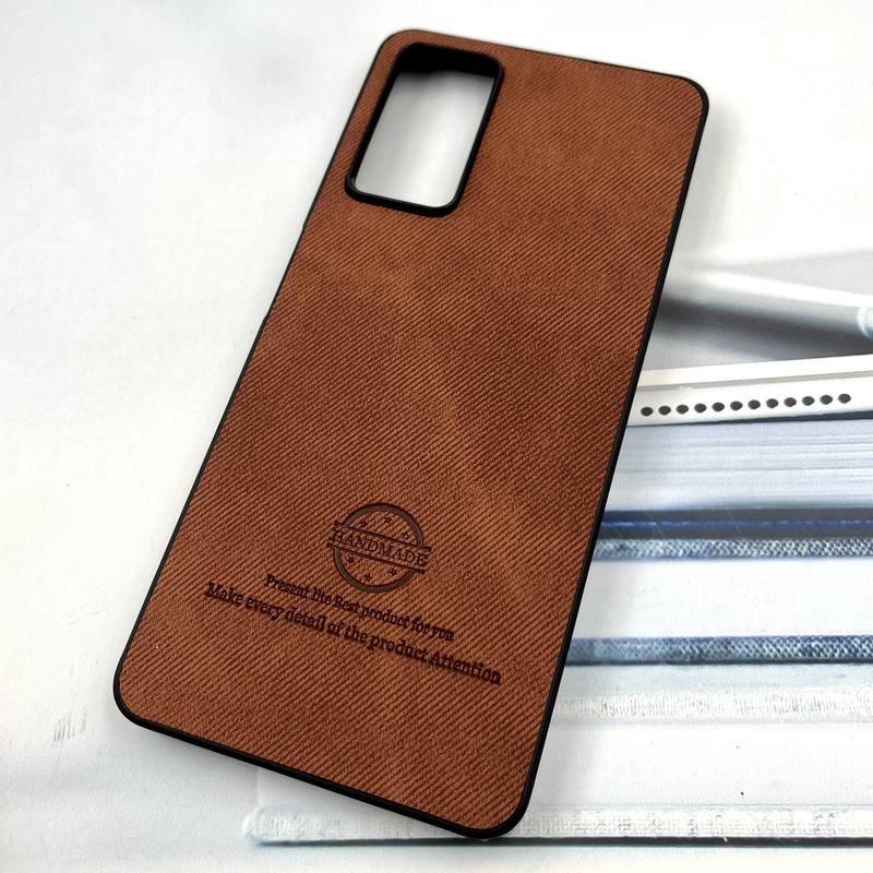 قاب گوشی Redmi Note 11 Pro / Redmi Note 12 Pro 4G شیائومی Cotton Case مخمل چرمی Hand Made کلاسیک عسلی کد 274197 - Image 2